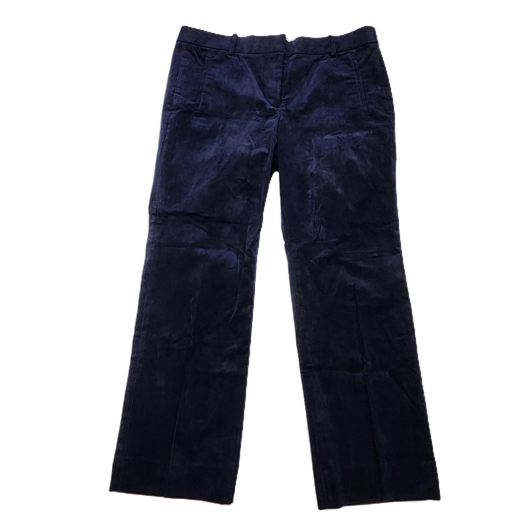J.Crew Sammie Navy Straight Leg Crop Corduroy Stretch Pants Women Sz. 12